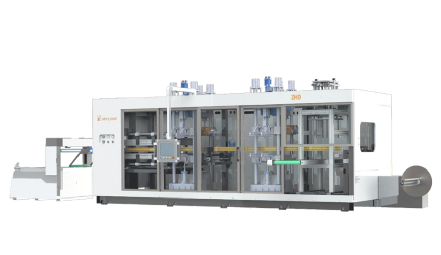 3-Station Plastic Thermoforming Machine