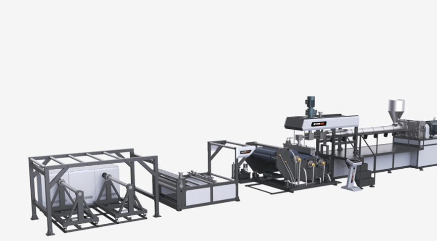 Single Layer Sheet Plastic Extruder 