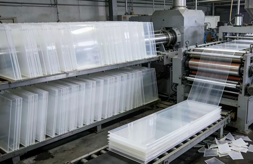 Single Layer Sheet Plastic Extruder 